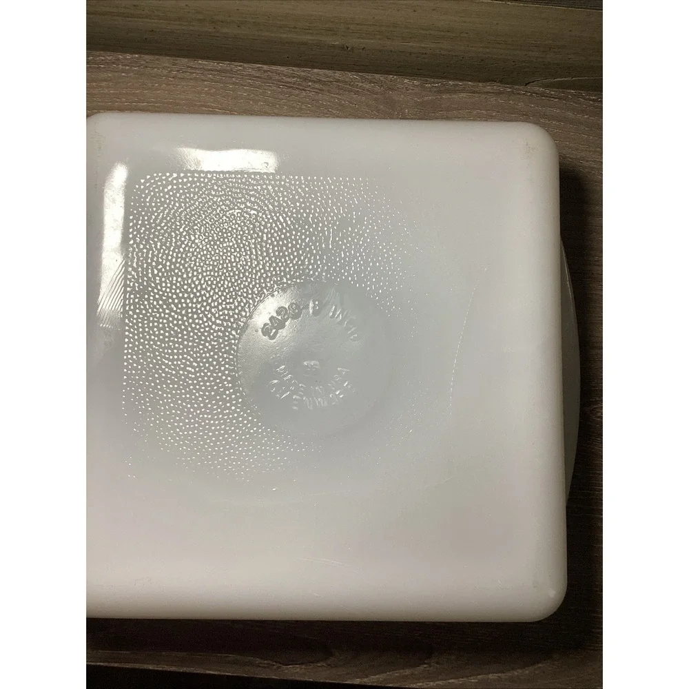 Glasbake Green Daisy 8x8 Glass Baking Dish Ovenware J2428